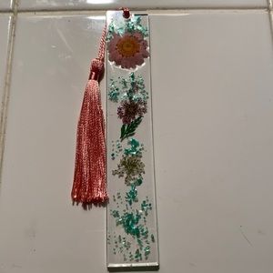 Homemade/handmade resin bookmark.